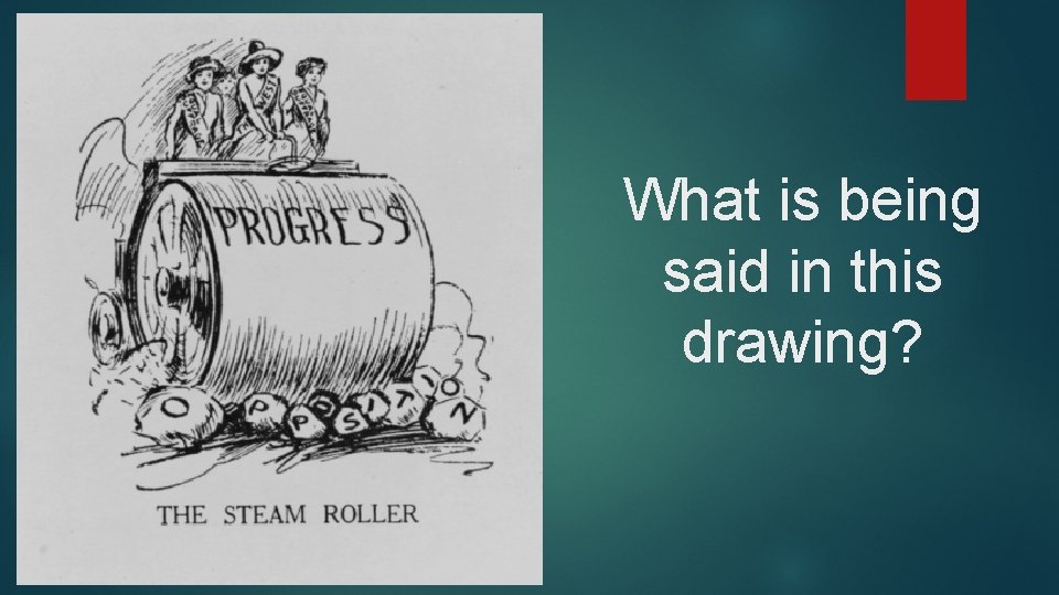 What is being said in this drawing? 