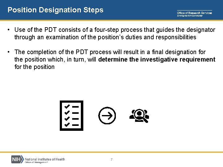 Position Designation Steps • Use of the PDT consists of a four-step process that Position Designation Steps • Use of the PDT consists of a four-step process that