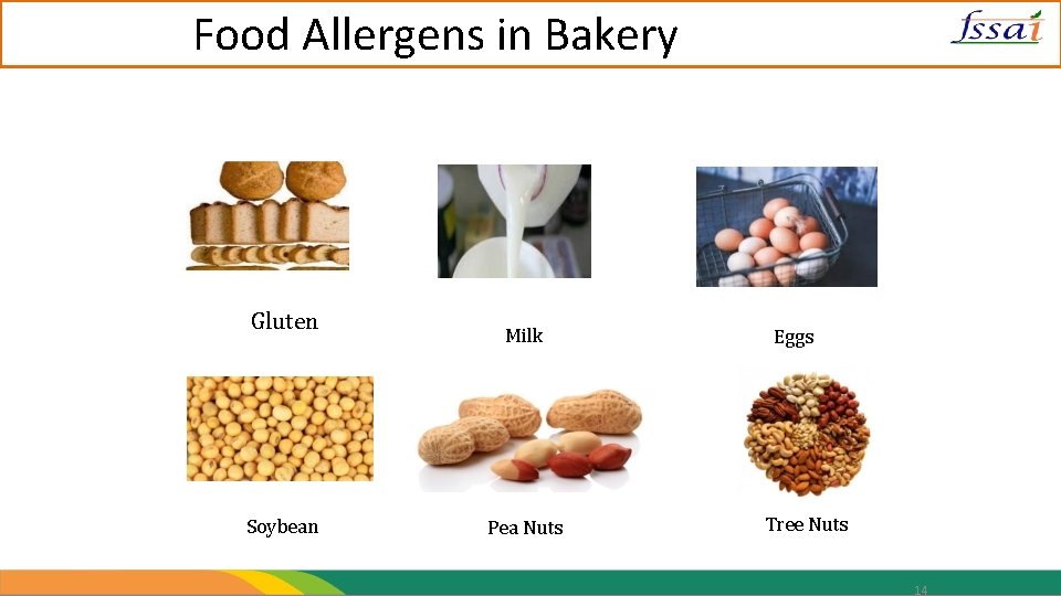 Food Allergens in Bakery Gluten Soybean Milk Pea Nuts Eggs Tree Nuts 14 