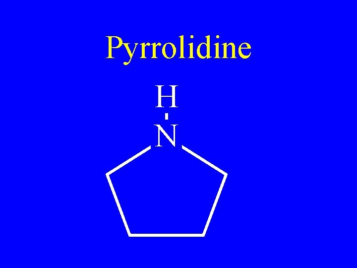 Pyrrolidine H N 