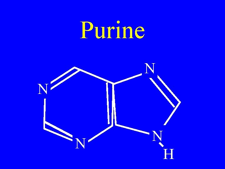 Purine N N H 