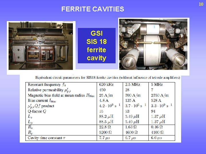 FERRITE CAVITIES GSI SIS 18 ferrite cavity 10 