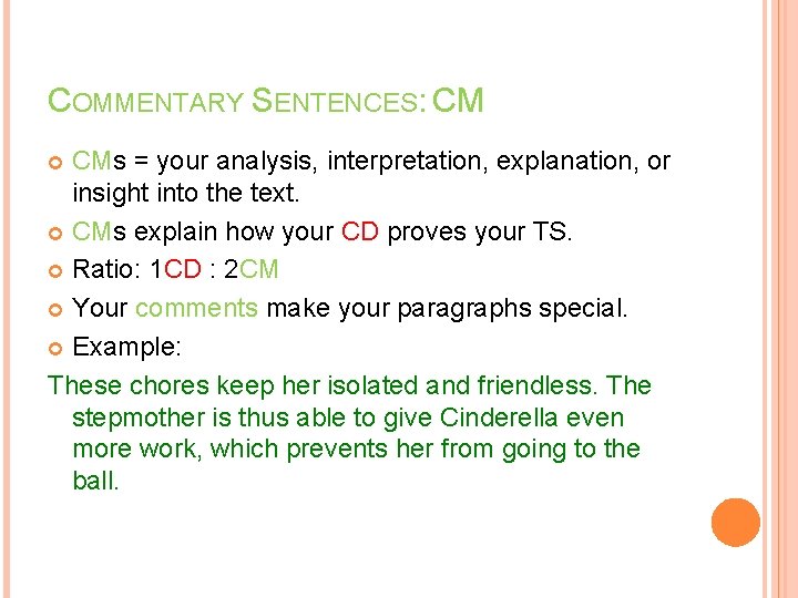 EFFECTIVE PARAGRAPHS Body Paragraphs EOC Short Answer Questions