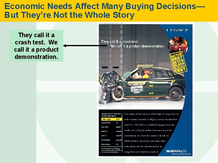 Economic Needs Affect Many Buying Decisions— But They’re Not the Whole Story They call