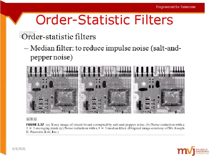 Order-Statistic Filters 6/4/2021 