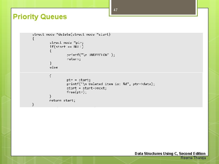 47 Priority Queues Data Structures Using C, Second Edition Reema Thareja 