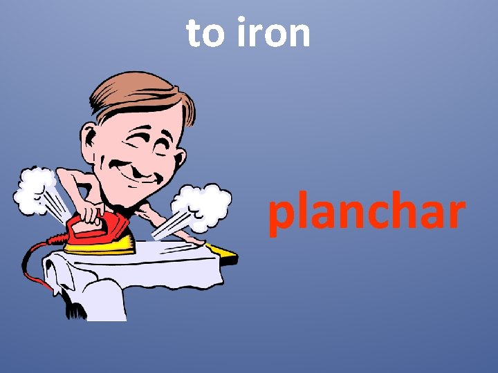 to iron planchar 