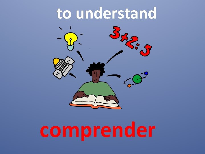 to understand comprender 