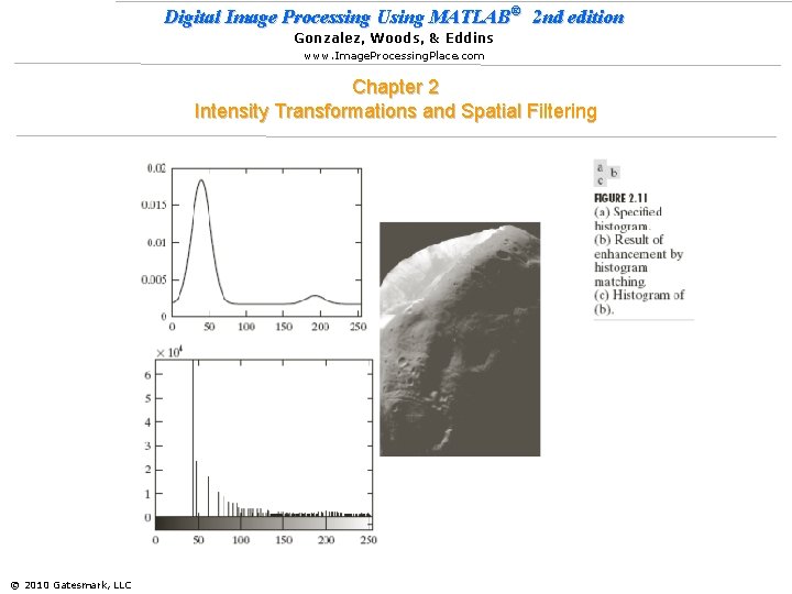 Digital Image Processing Using MATLAB® 2 nd edition Gonzalez, Woods, & Eddins www. Image.