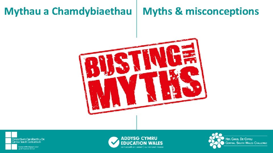 Mythau a Chamdybiaethau Myths & misconceptions 