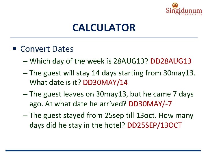 AUSTRIAN SERBIAN TOURISM PROGRAMMES CALCULATOR § Convert Dates – Which day of the week