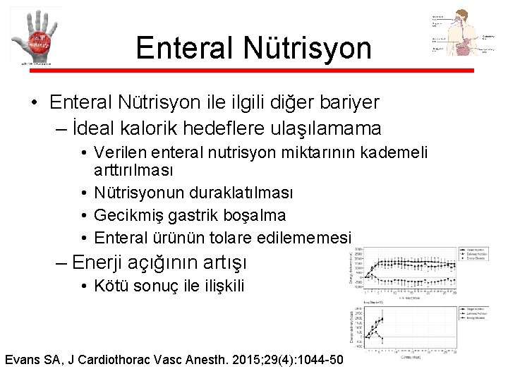 Enteral Nütrisyon • Enteral Nütrisyon ile ilgili diğer bariyer – İdeal kalorik hedeflere ulaşılamama