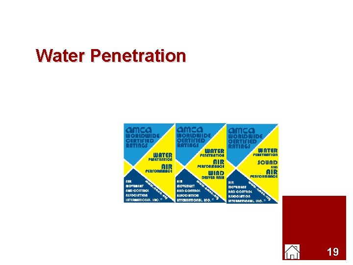 Water Penetration 19 