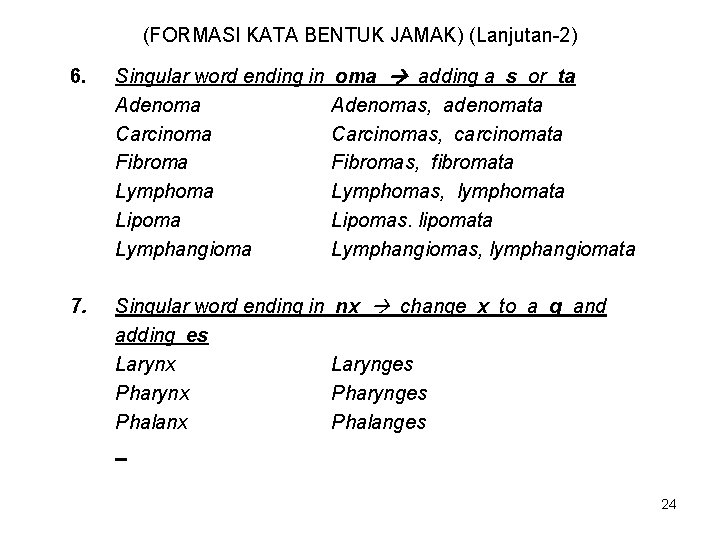 PENGENALAN ISTILAH MEDIS TERMINOLOGY MEDIS UNSUR KATA PEMBENTUK