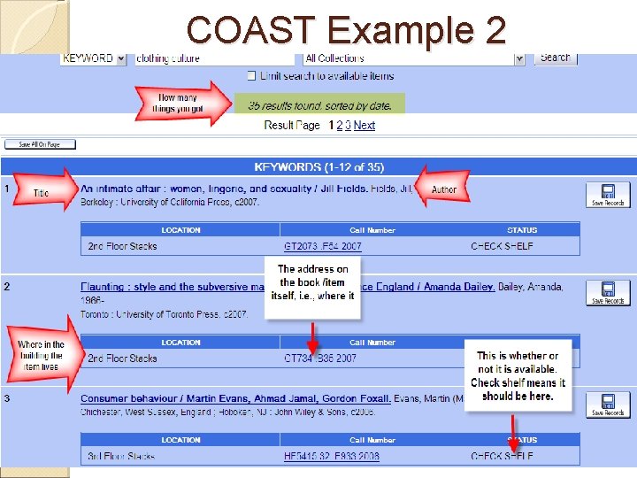 COAST Example 2 