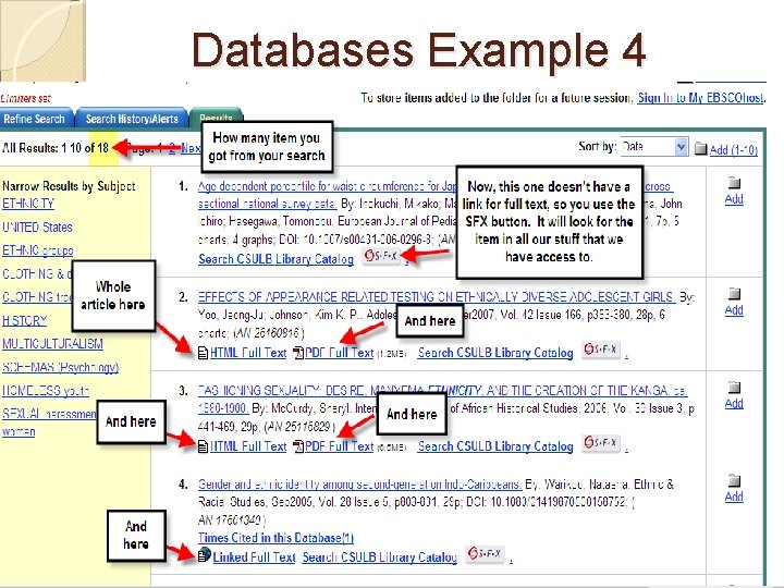 Databases Example 4 