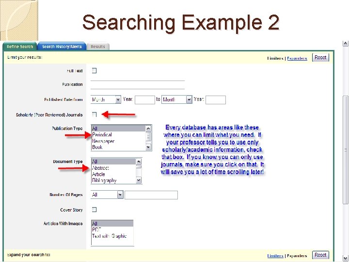 Searching Example 2 