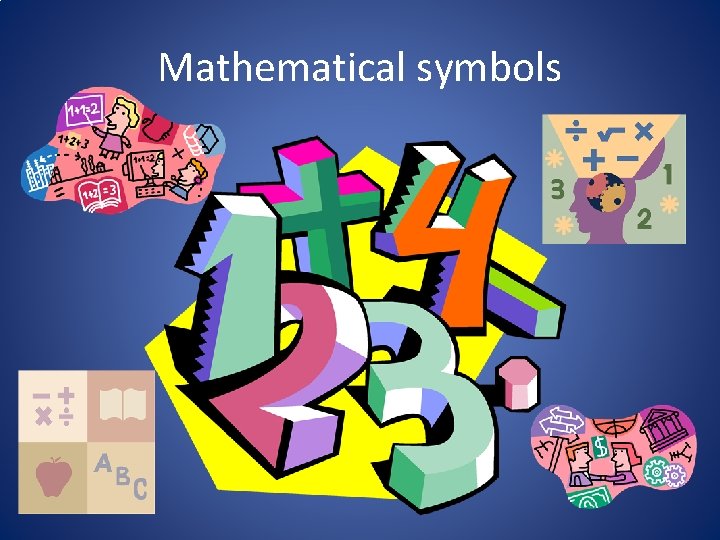 Mathematical symbols 