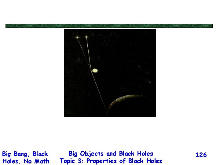 Big Bang, Black Holes, No Math Big Objects and Black Holes Topic 3: Properties