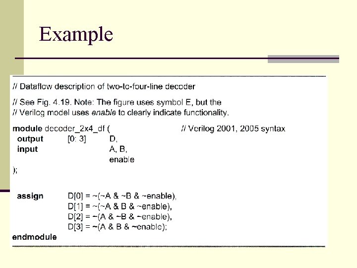 Example Example
