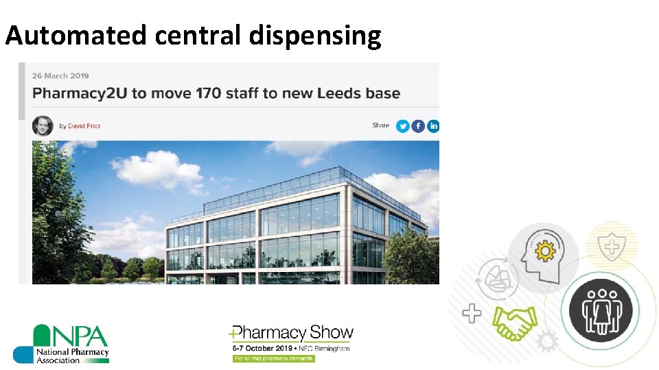 Automated central dispensing 