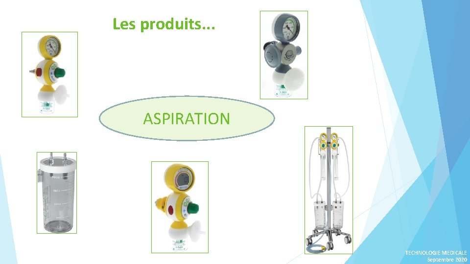 Les produits. . . ASPIRATION TECHNOLOGIE MEDICALE Septembre 2020 