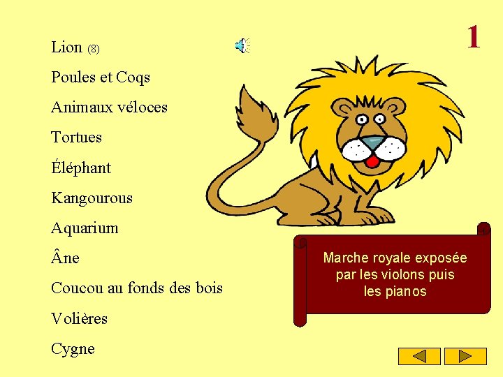 Lion (8) 1 Poules et Coqs Animaux véloces Tortues Éléphant Kangourous Aquarium ne Coucou