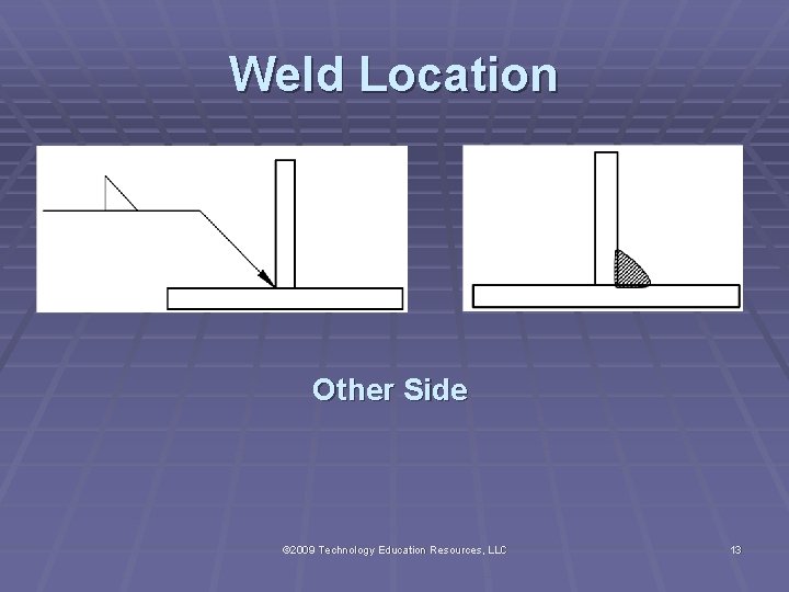 Weld Location Other Side © 2009 Technology Education Resources, LLC 13 