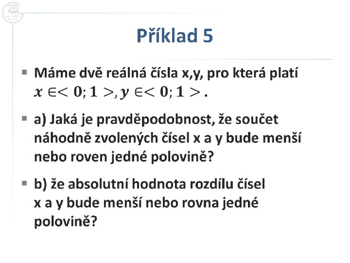 Příklad 5 § 