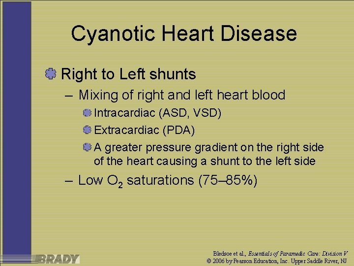 Cyanotic Heart Disease Right to Left shunts – Mixing of right and left heart