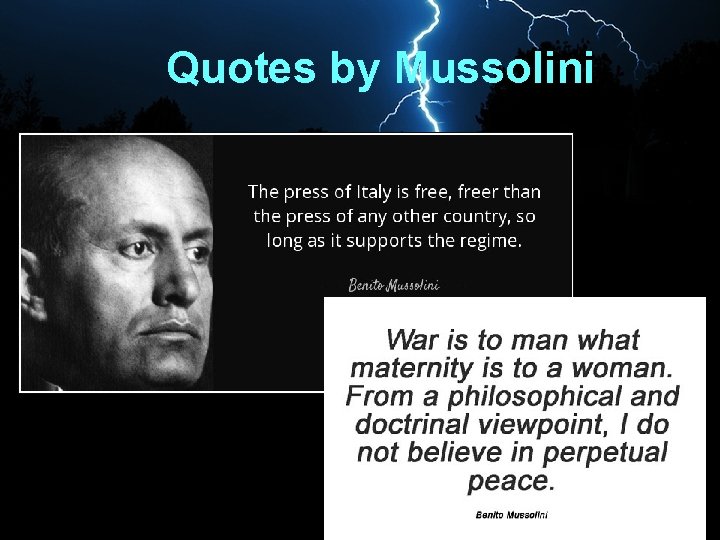 Quotes by Mussolini 