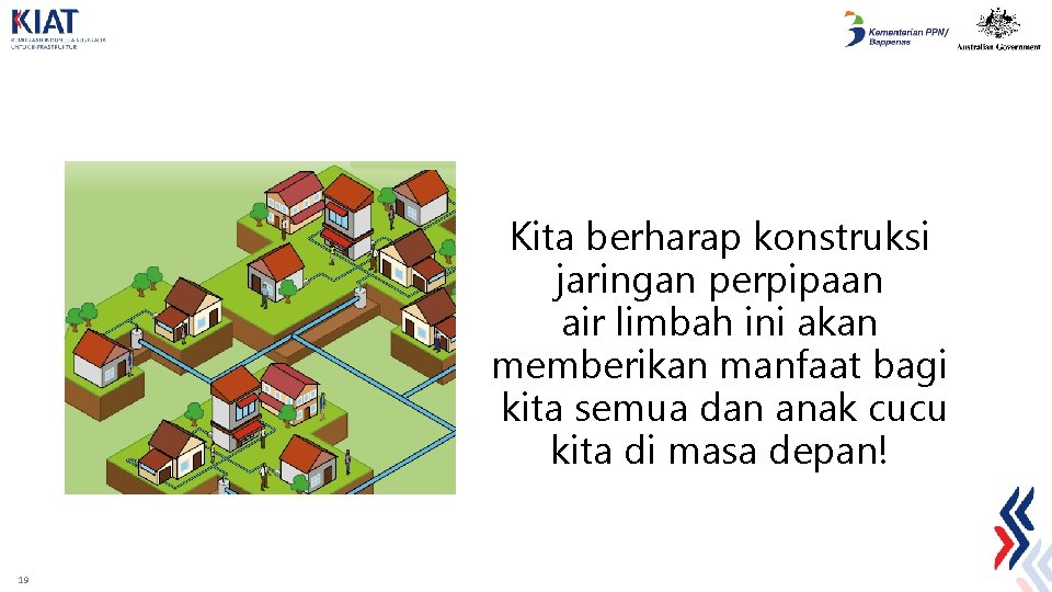 Kita berharap konstruksi jaringan perpipaan air limbah ini akan memberikan manfaat bagi kita semua