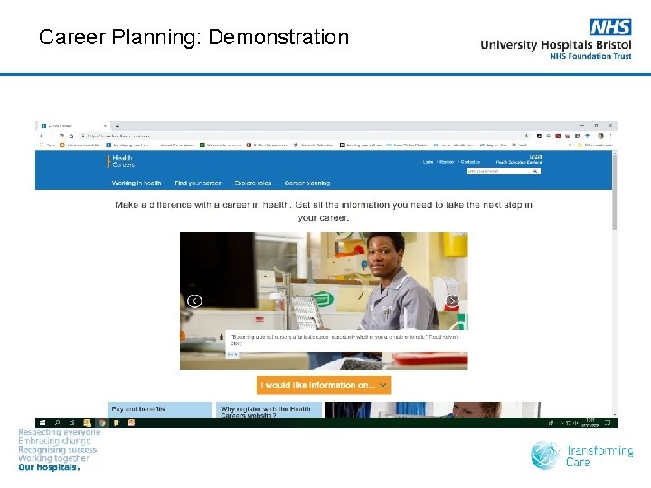Career Planning: Demonstration 