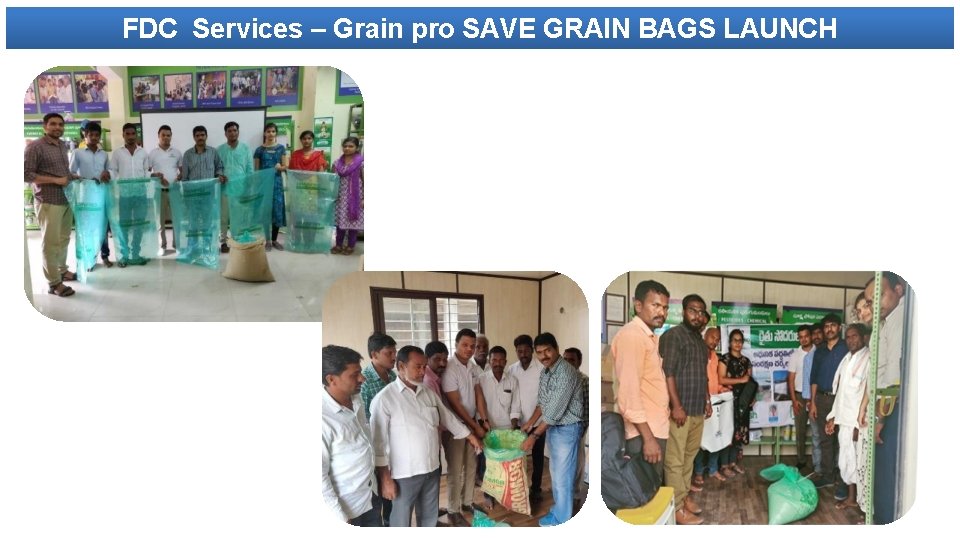 FDC Services – Grain pro SAVE GRAIN BAGS LAUNCH 