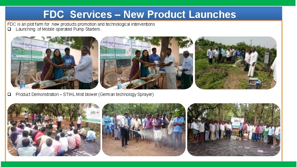 FDC Services – New Product Launches FDC is an plot farm for new products