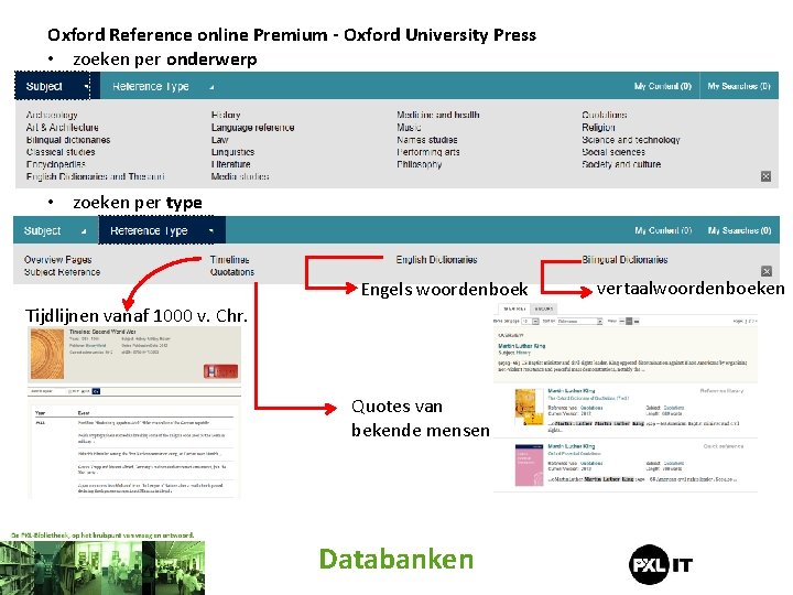 Oxford Reference online Premium - Oxford University Press • zoeken per onderwerp • zoeken