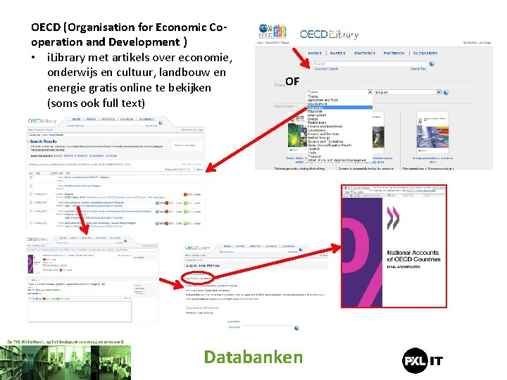 OECD (Organisation for Economic Cooperation and Development ) • i. Library met artikels over