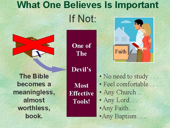 What One Believes Is Important If Not: One If It of Does The Bible