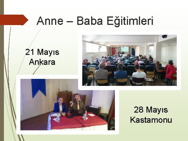 Anne – Baba Eğitimleri 21 Mayıs Ankara 28 Mayıs Kastamonu 