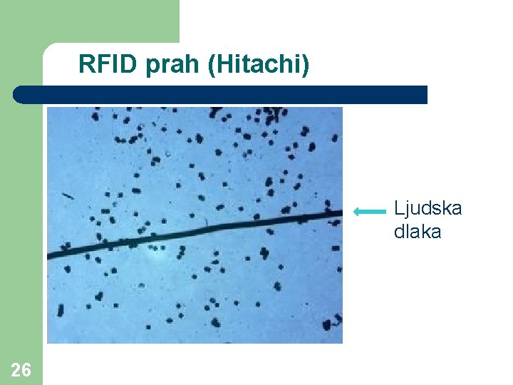 RFID prah (Hitachi) Ljudska dlaka 26 