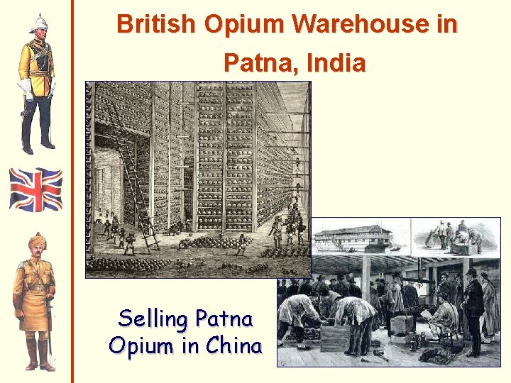 British Opium Warehouse in Patna, India Selling Patna Opium in China 