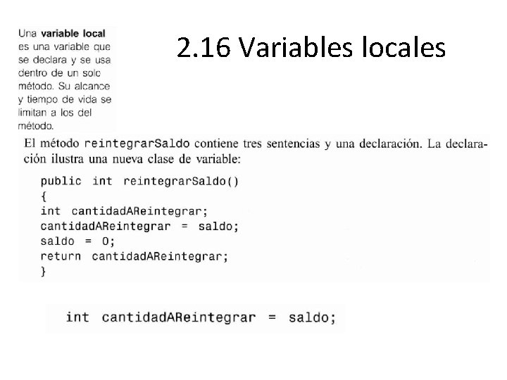 2. 16 Variables locales 