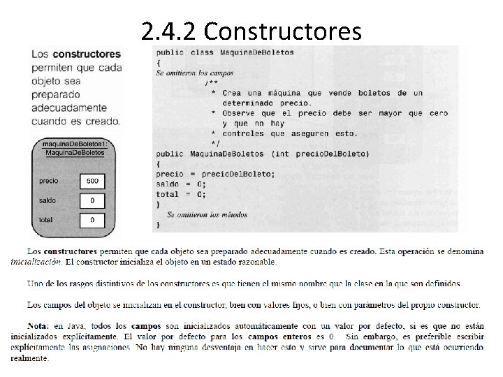 2. 4. 2 Constructores 