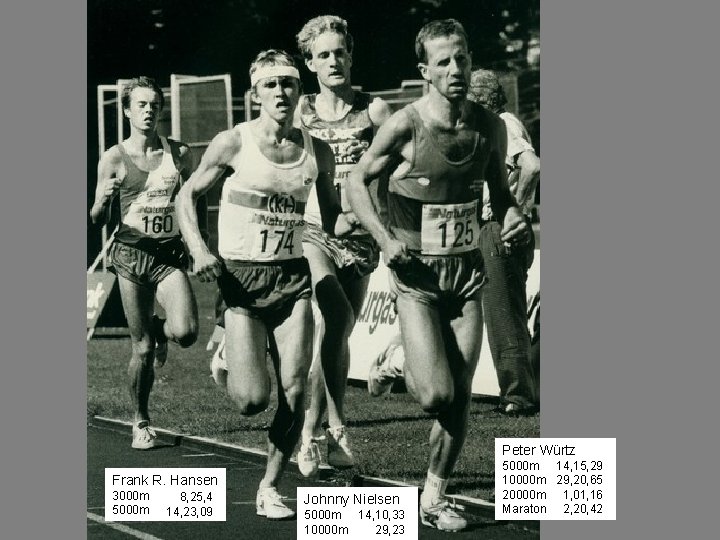 Peter Würtz Frank R. Hansen 3000 m 5000 m 8, 25, 4 14, 23,