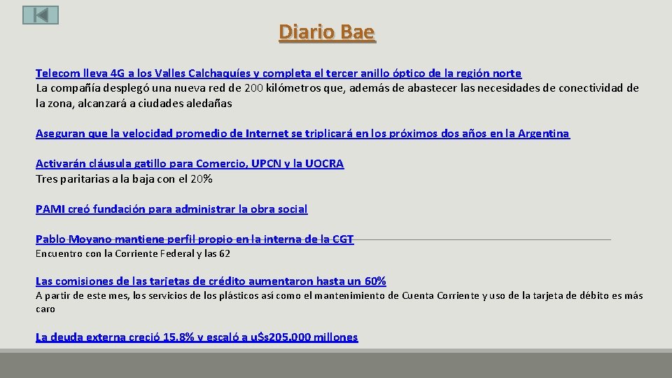 Diario Bae Telecom lleva 4 G a los Valles Calchaquíes y completa el tercer