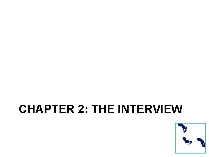 CHAPTER 2: THE INTERVIEW 