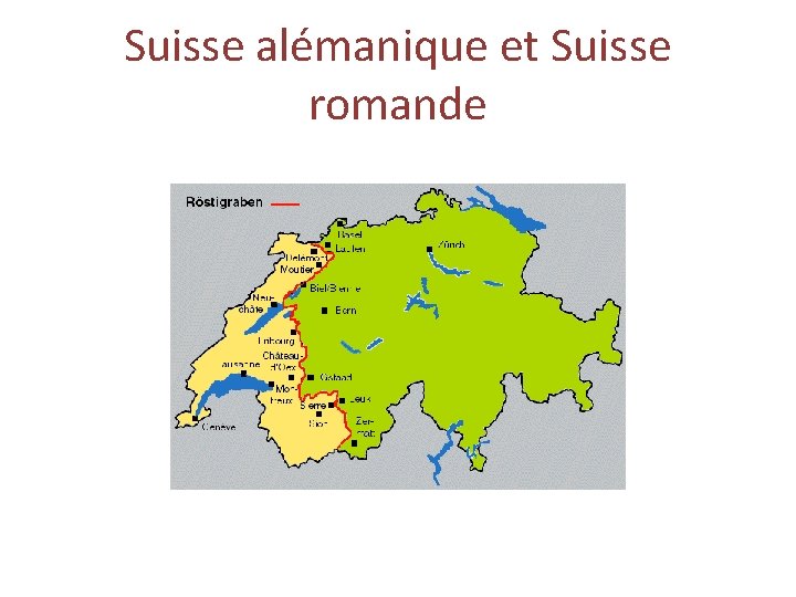 Suisse alémanique et Suisse romande 