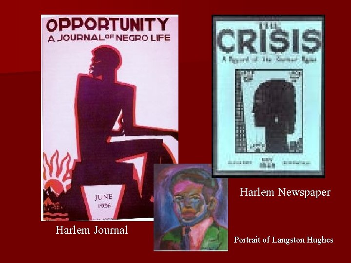 Harlem Newspaper Harlem Journal Portrait of Langston Hughes 