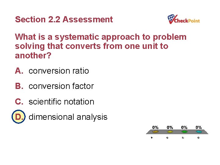 Section 2. 2 Assessment What is a systematic approach to problem solving that converts