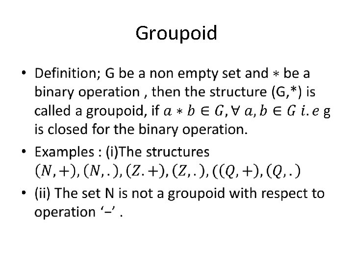 Groupoid • 